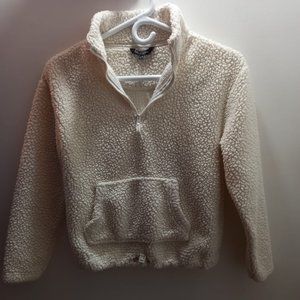 White Fleece Sweatshirt/Hoodie